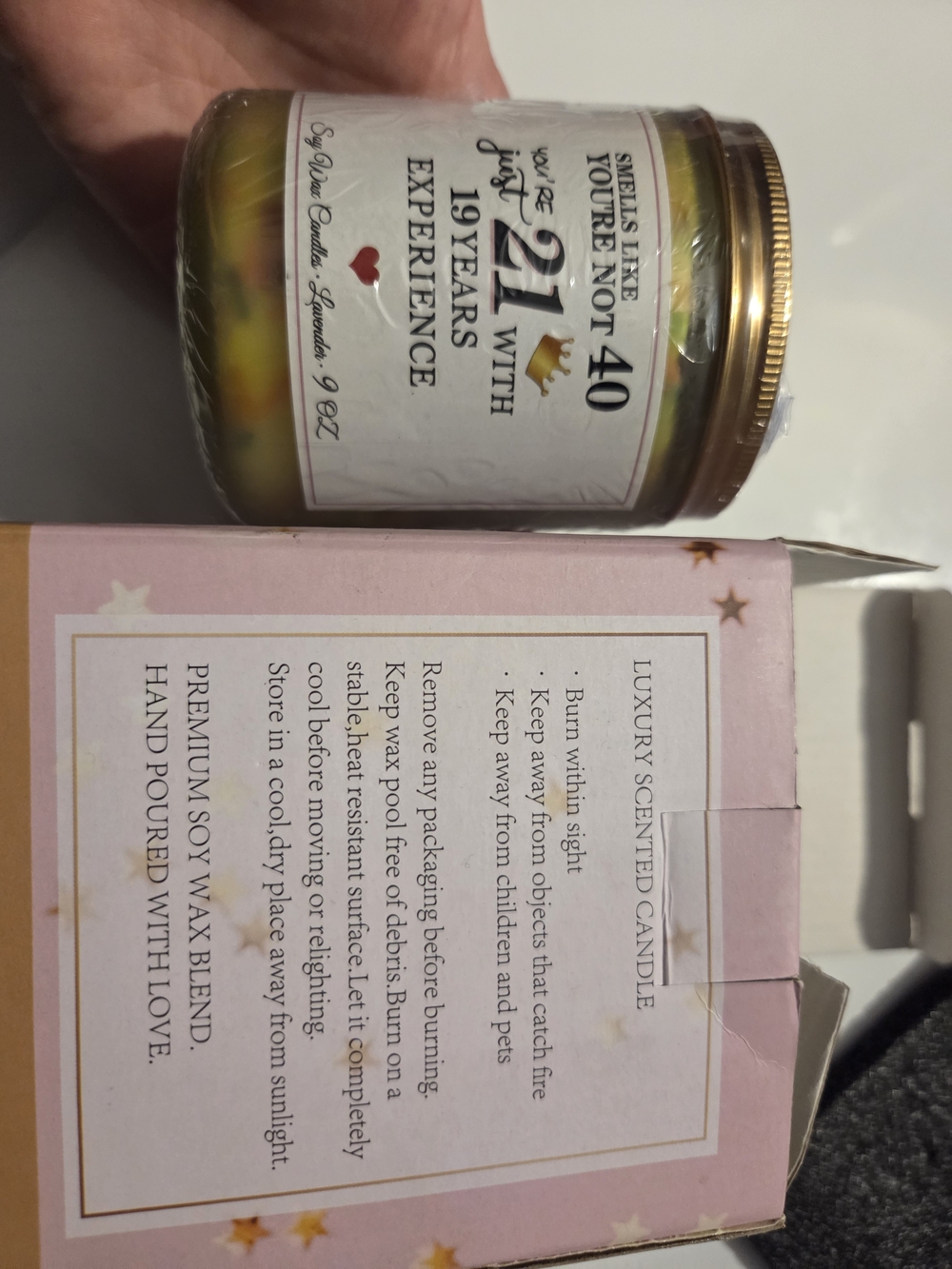 You’re Not 40 Candle - Multi‑Color Jar Candle